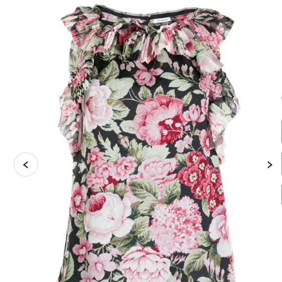 PAROSH Floral Print Blouse - Picture 2 of 8